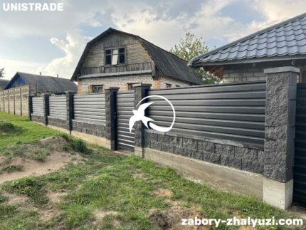 Забор жалюзи ромб фото